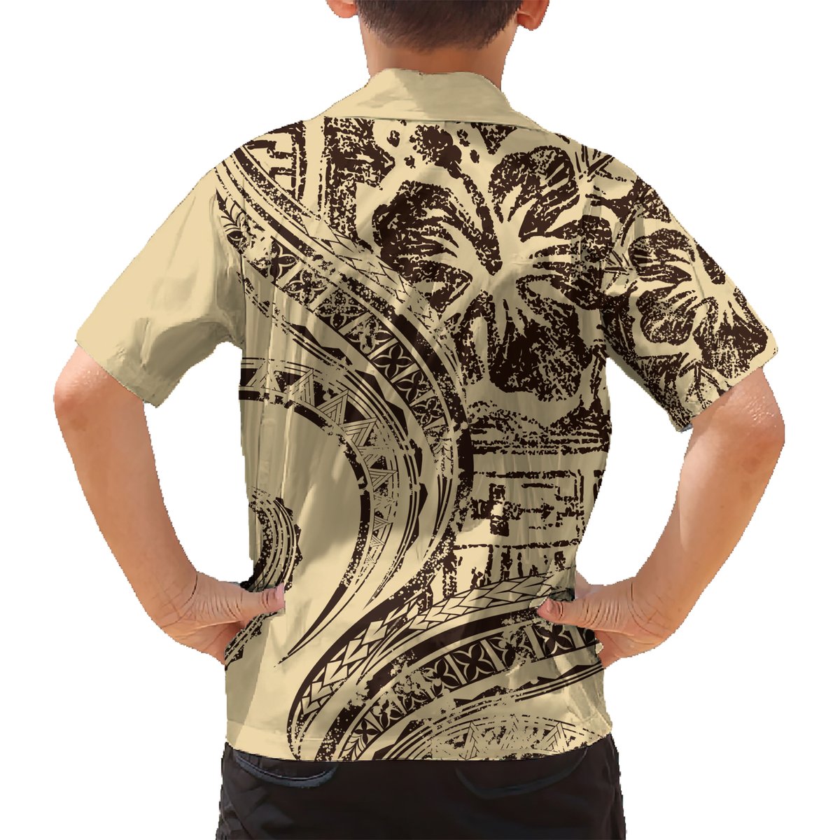Hawaiian Hibiscus Tribal Vintage Motif Hawaiian Shirt Ver 3 LT9 - Polynesian Pride