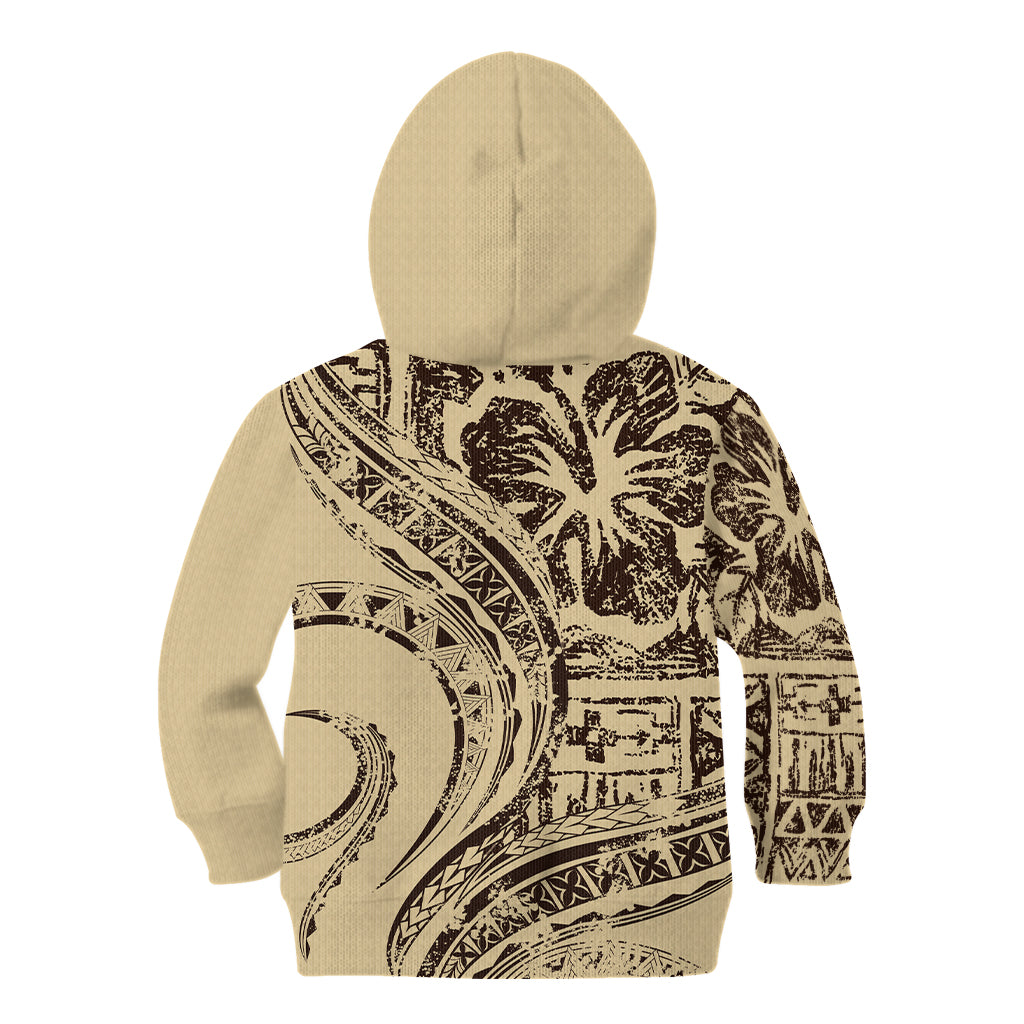 Hawaiian Hibiscus Tribal Vintage Motif Kid Hoodie Ver 3