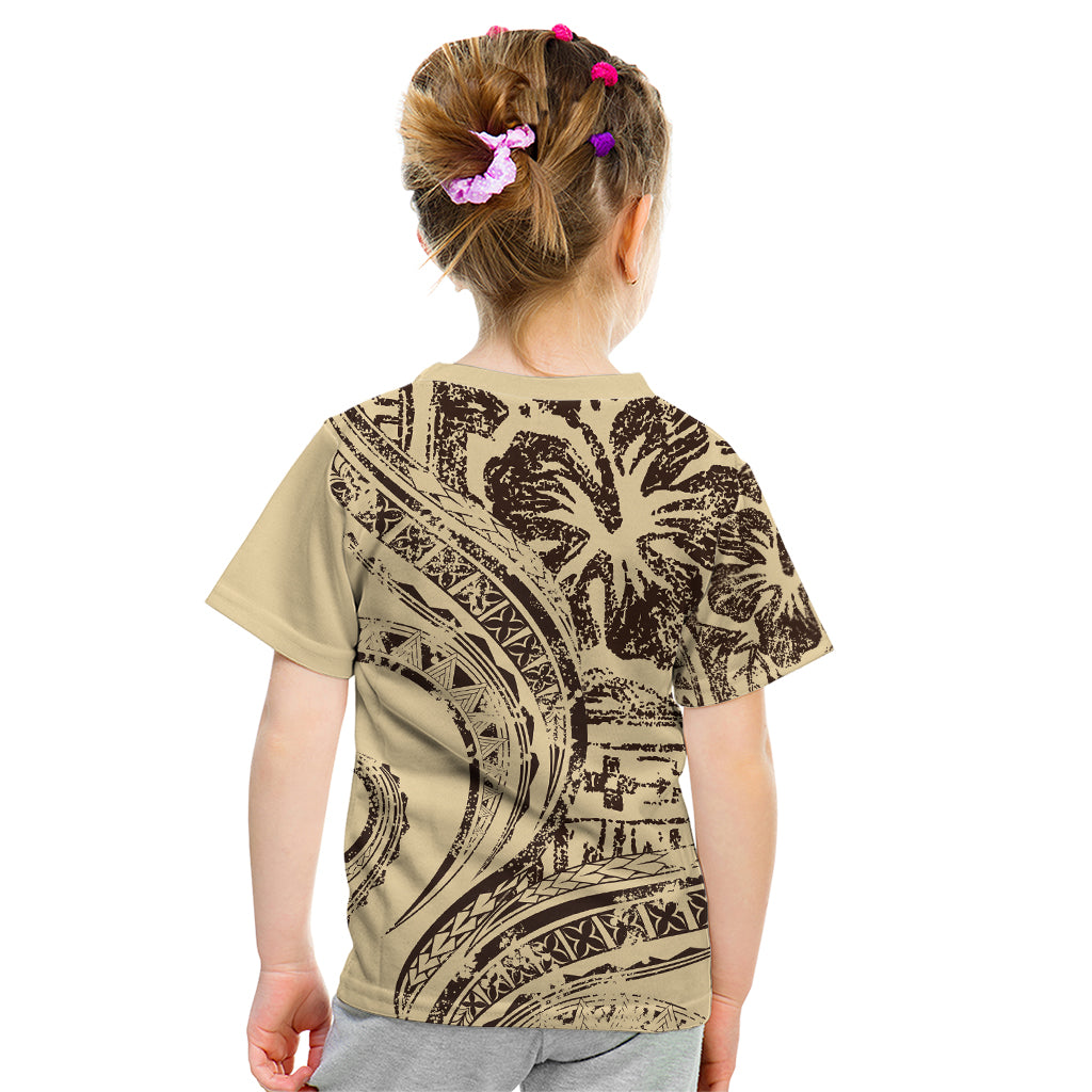 Hawaiian Hibiscus Tribal Vintage Motif Kid T Shirt Ver 3 LT9 - Polynesian Pride