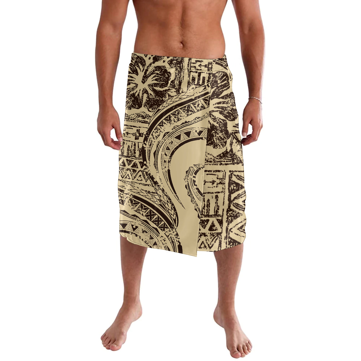 Hawaiian Hibiscus Tribal Vintage Motif Lavalava Ver 3