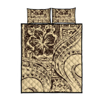 Hawaiian Hibiscus Tribal Vintage Motif Quilt Bed Set Ver 3 LT9 - Polynesian Pride