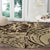 Hawaiian Hibiscus Tribal Vintage Motif Round Carpet Ver 3