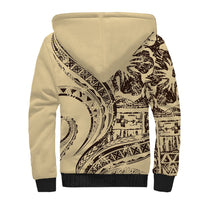 Hawaiian Hibiscus Tribal Vintage Motif Sherpa Hoodie Ver 3 LT9 - Polynesian Pride