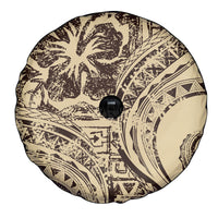 Hawaiian Hibiscus Tribal Vintage Motif Spare Tire Cover Ver 3 LT9 - Polynesian Pride
