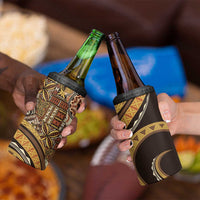 Hawaiian Hibiscus Tribal Vintage Motif 4 in 1 Can Cooler Tumbler Ver 4