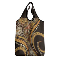 Hawaiian Hibiscus Tribal Vintage Motif Grocery Bag Ver 4 LT9 - Polynesian Pride