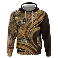 Hawaiian Hibiscus Tribal Vintage Motif Hoodie Ver 4