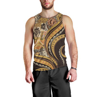 Hawaiian Hibiscus Tribal Vintage Motif Men Tank Top Ver 4 LT9 - Polynesian Pride