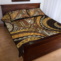 Hawaiian Hibiscus Tribal Vintage Motif Quilt Bed Set Ver 4 LT9 - Polynesian Pride