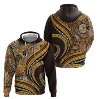 Hawaiian Hibiscus Tribal Vintage Motif Zip Hoodie Ver 4