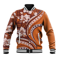 Hawaiian Hibiscus Tribal Vintage Motif Baseball Jacket Ver 5 LT9 Unisex Gold - Polynesian Pride