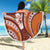 Hawaiian Hibiscus Tribal Vintage Motif Beach Blanket Ver 5