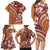 Hawaiian Hibiscus Tribal Vintage Motif Family Matching Long Sleeve Bodycon Dress and Hawaiian Shirt Ver 5