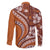 Hawaiian Hibiscus Tribal Vintage Motif Family Matching Long Sleeve Bodycon Dress and Hawaiian Shirt Ver 5