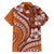 Hawaiian Hibiscus Tribal Vintage Motif Family Matching Off The Shoulder Long Sleeve Dress and Hawaiian Shirt Ver 5