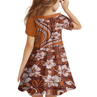 Hawaiian Hibiscus Tribal Vintage Motif Family Matching Tank Maxi Dress and Hawaiian Shirt Ver 5