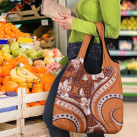 Hawaiian Hibiscus Tribal Vintage Motif Grocery Bag Ver 5 LT9 - Polynesian Pride