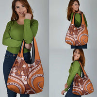 Hawaiian Hibiscus Tribal Vintage Motif Grocery Bag Ver 5 LT9 - Polynesian Pride
