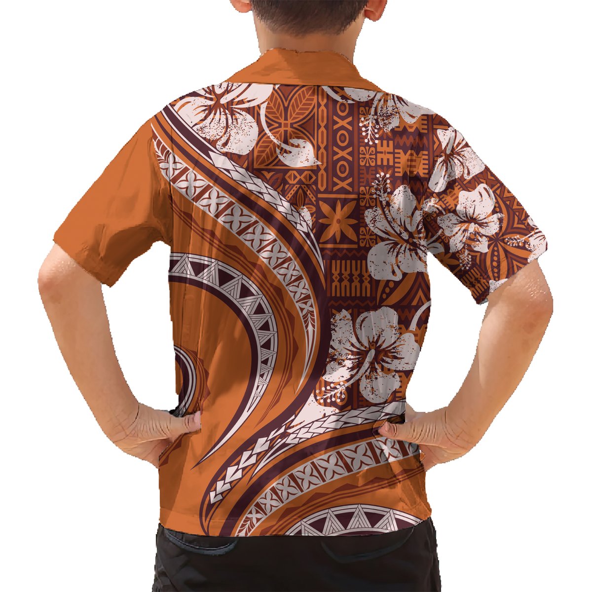 Hawaiian Hibiscus Tribal Vintage Motif Hawaiian Shirt Ver 5 LT9 - Polynesian Pride