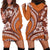 Hawaiian Hibiscus Tribal Vintage Motif Hoodie Dress Ver 5