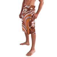 Hawaiian Hibiscus Tribal Vintage Motif Lavalava Ver 5 LT9 - Polynesian Pride