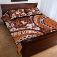 Hawaiian Hibiscus Tribal Vintage Motif Quilt Bed Set Ver 5 LT9 - Polynesian Pride