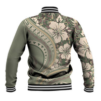Hawaiian Hibiscus Tribal Vintage Motif Baseball Jacket Ver 6 LT9 - Polynesian Pride