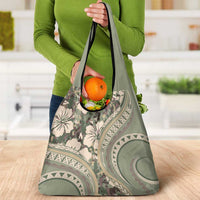 Hawaiian Hibiscus Tribal Vintage Motif Grocery Bag Ver 6 LT9 - Polynesian Pride
