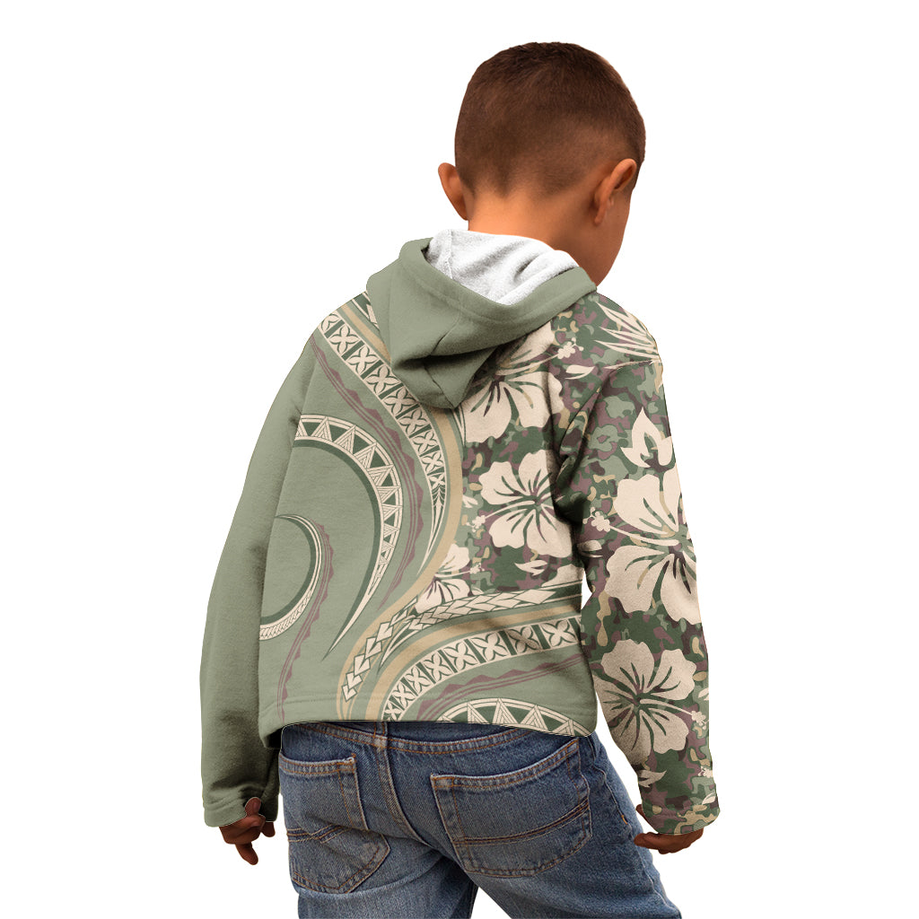 Hawaiian Hibiscus Tribal Vintage Motif Kid Hoodie Ver 6