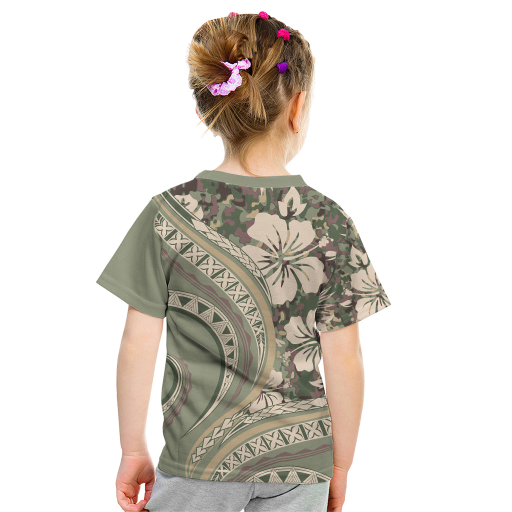Hawaiian Hibiscus Tribal Vintage Motif Kid T Shirt Ver 6 LT9 - Polynesian Pride