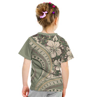 Hawaiian Hibiscus Tribal Vintage Motif Kid T Shirt Ver 6 LT9 - Polynesian Pride