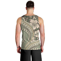 Hawaiian Hibiscus Tribal Vintage Motif Men Tank Top Ver 6 LT9 - Polynesian Pride
