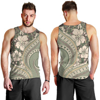 Hawaiian Hibiscus Tribal Vintage Motif Men Tank Top Ver 6 LT9 - Polynesian Pride