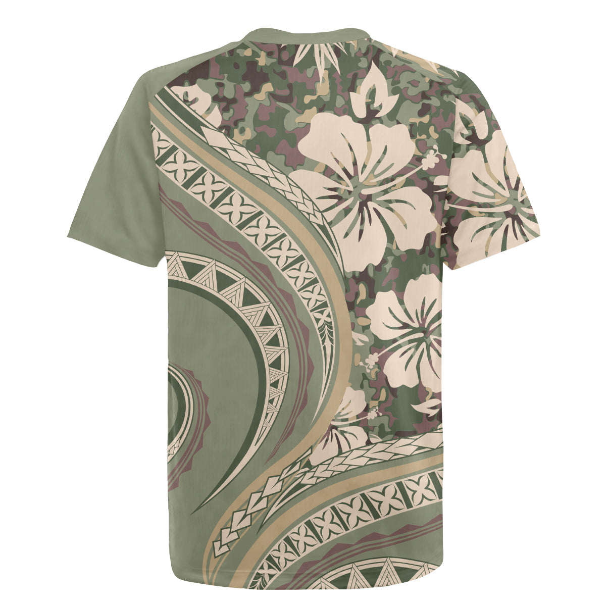 Hawaiian Hibiscus Tribal Vintage Motif Rugby Jersey Ver 6 LT9 - Polynesian Pride