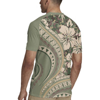 Hawaiian Hibiscus Tribal Vintage Motif Rugby Jersey Ver 6 LT9 - Polynesian Pride