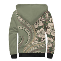 Hawaiian Hibiscus Tribal Vintage Motif Sherpa Hoodie Ver 6 LT9 - Polynesian Pride