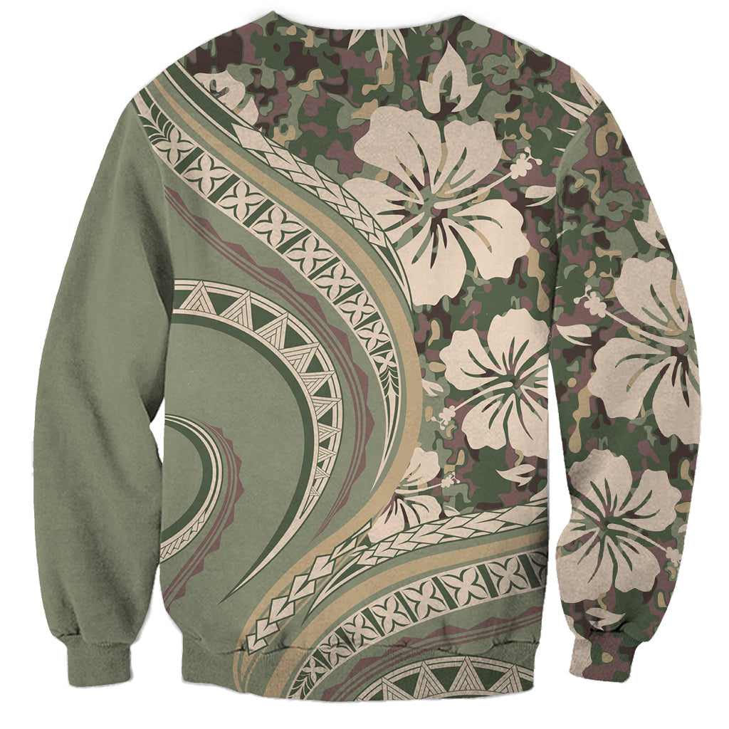 Hawaiian Hibiscus Tribal Vintage Motif Sweatshirt Ver 6