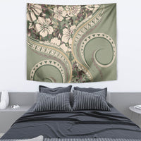 Hawaiian Hibiscus Tribal Vintage Motif Tapestry Ver 6 LT9 - Polynesian Pride