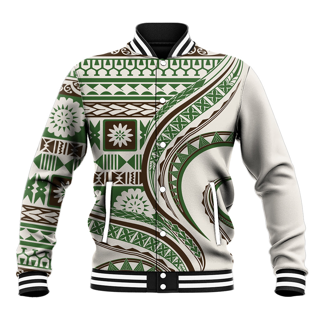 Hawaiian Hibiscus Tribal Vintage Motif Baseball Jacket Ver 7