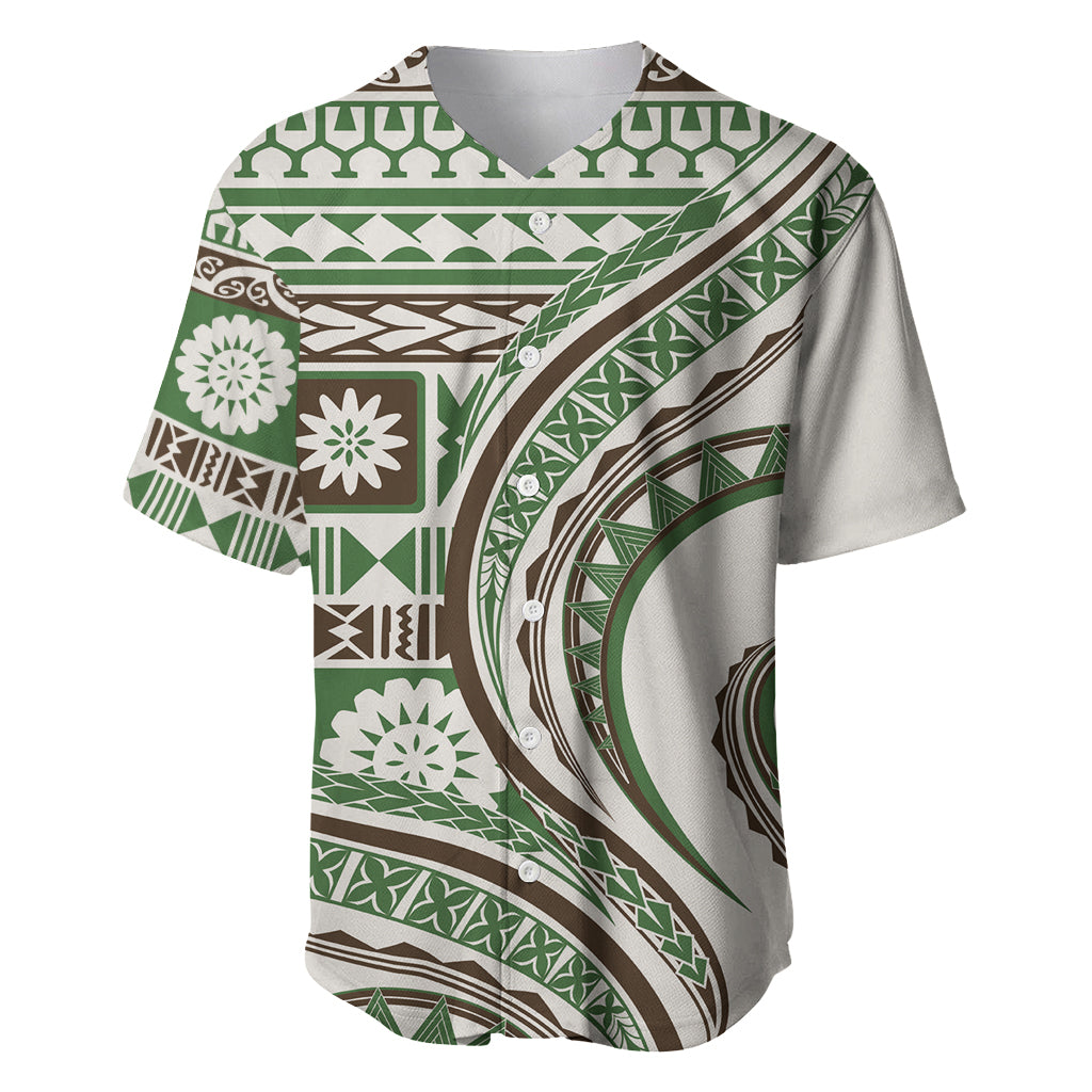 Hawaiian Hibiscus Tribal Vintage Motif Baseball Jersey Ver 7