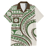 Hawaiian Hibiscus Tribal Vintage Motif Family Matching Mermaid Dress and Hawaiian Shirt Ver 7