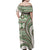 Hawaiian Hibiscus Tribal Vintage Motif Family Matching Off Shoulder Maxi Dress and Hawaiian Shirt Ver 7