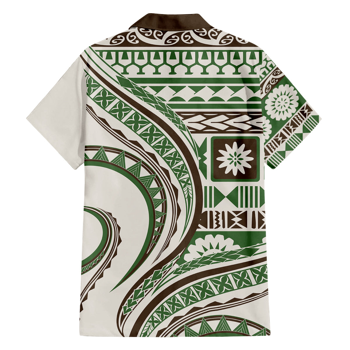 Hawaiian Hibiscus Tribal Vintage Motif Family Matching Tank Maxi Dress and Hawaiian Shirt Ver 7