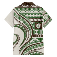 Hawaiian Hibiscus Tribal Vintage Motif Family Matching Tank Maxi Dress and Hawaiian Shirt Ver 7