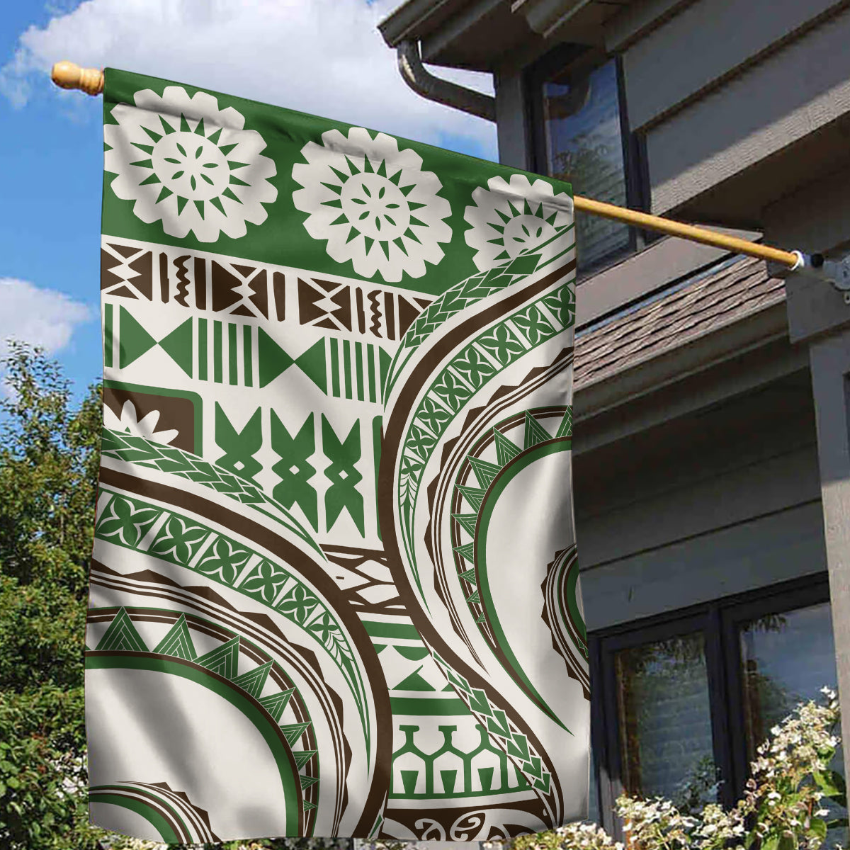 Hawaiian Hibiscus Tribal Vintage Motif Garden Flag Ver 7 LT9 - Polynesian Pride