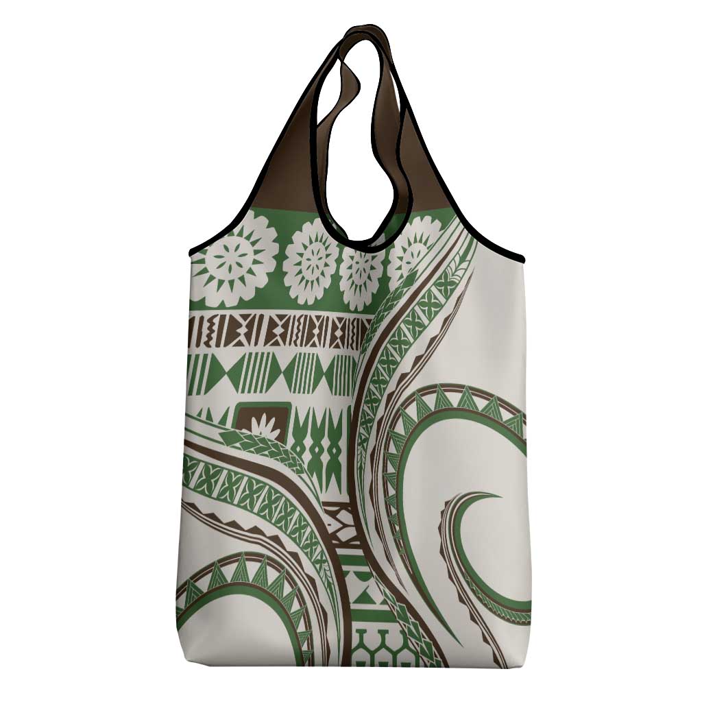 Hawaiian Hibiscus Tribal Vintage Motif Grocery Bag Ver 7 LT9 - Polynesian Pride