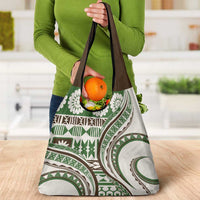 Hawaiian Hibiscus Tribal Vintage Motif Grocery Bag Ver 7 LT9 - Polynesian Pride