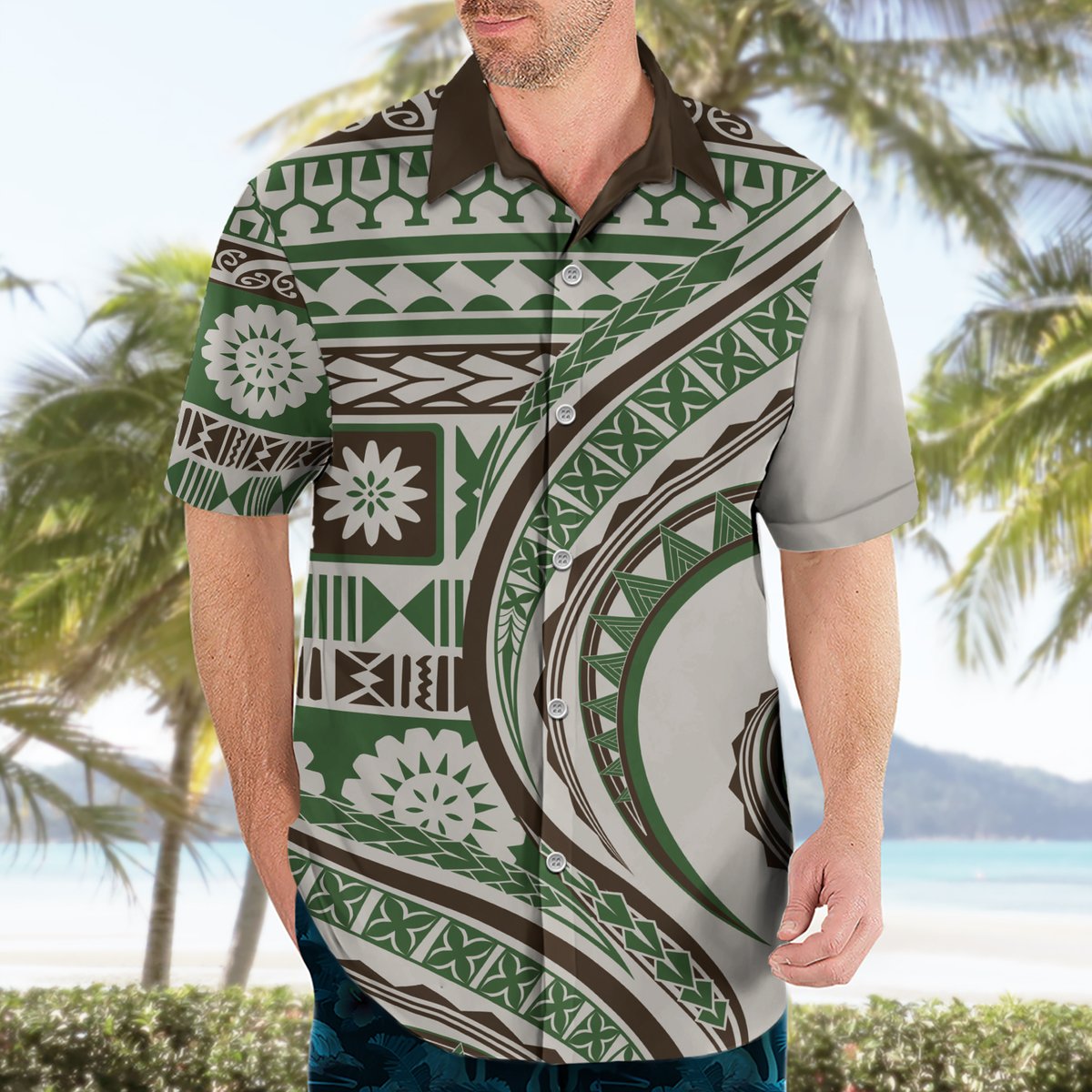 Hawaiian Hibiscus Tribal Vintage Motif Hawaiian Shirt Ver 7 LT9 - Polynesian Pride