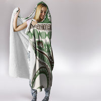Hawaiian Hibiscus Tribal Vintage Motif Hooded Blanket Ver 7 LT9 - Polynesian Pride