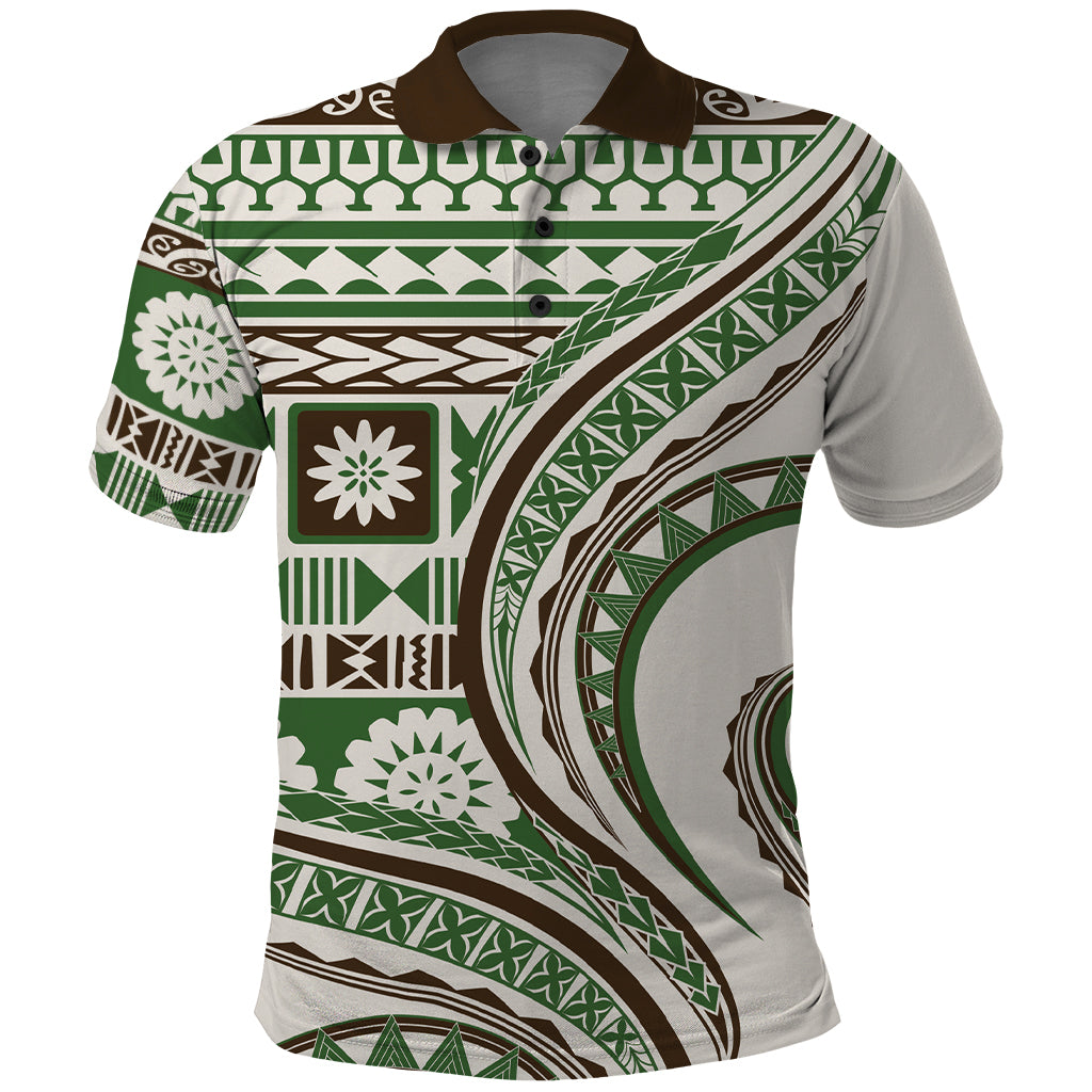 Hawaiian Hibiscus Tribal Vintage Motif Polo Shirt Ver 7